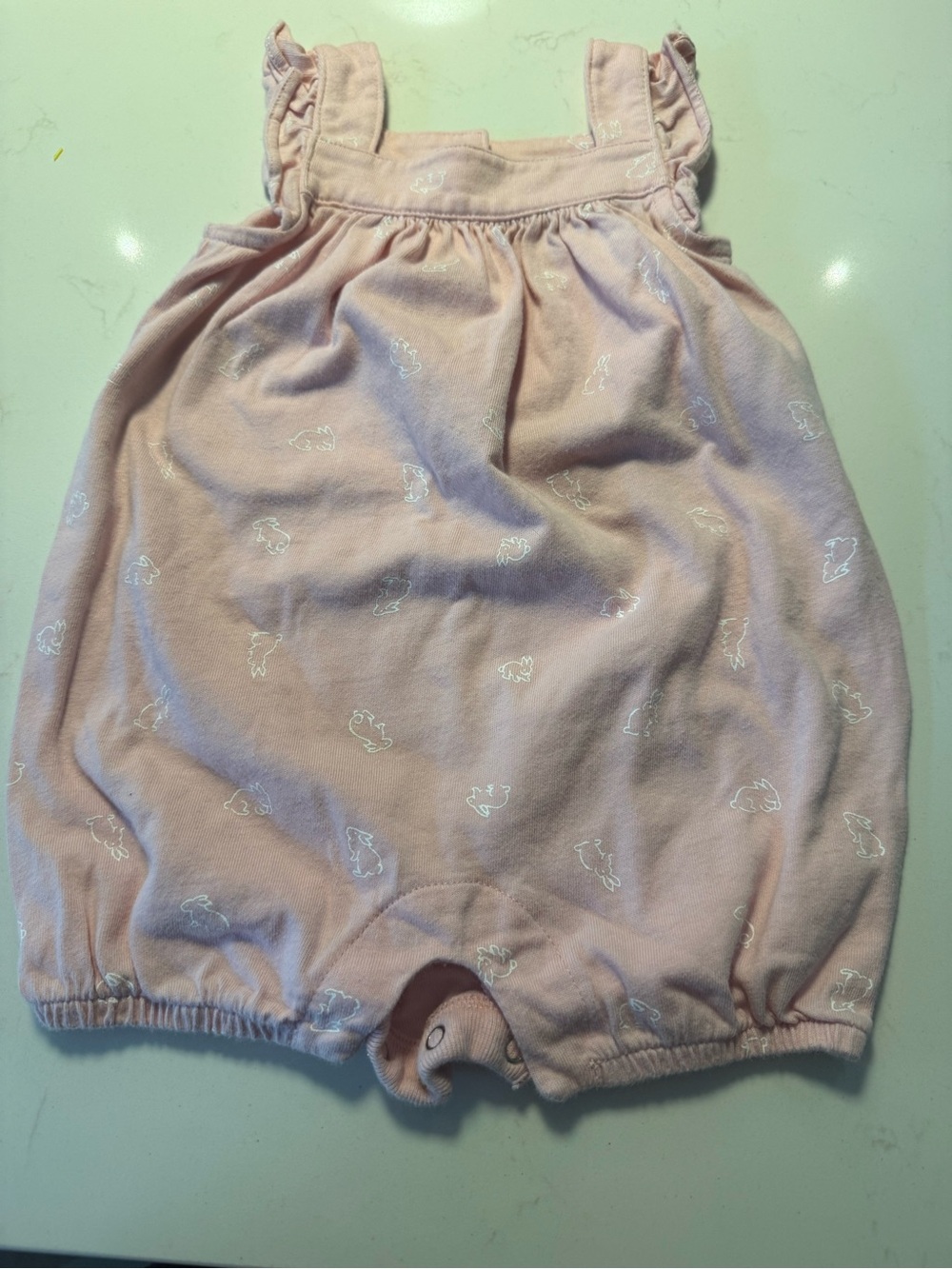 GAP Light Pink Baby Bubble Romper size 6-12 months